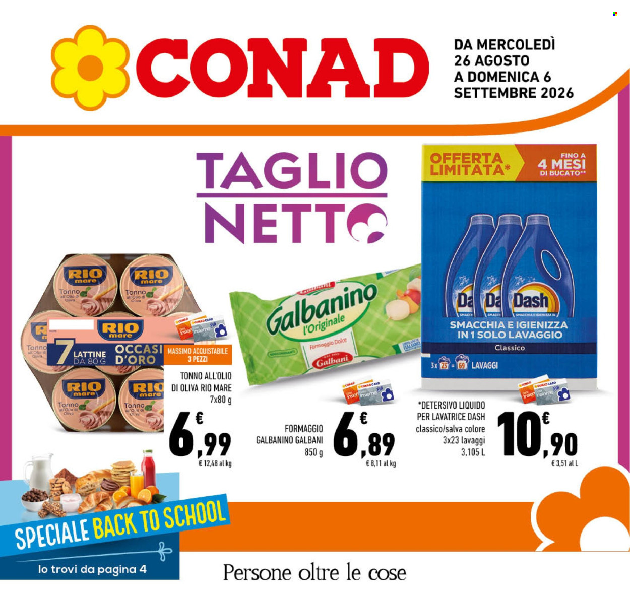 Volantino Conad - 26/8/2026 - 6/9/2026. Pagina 1