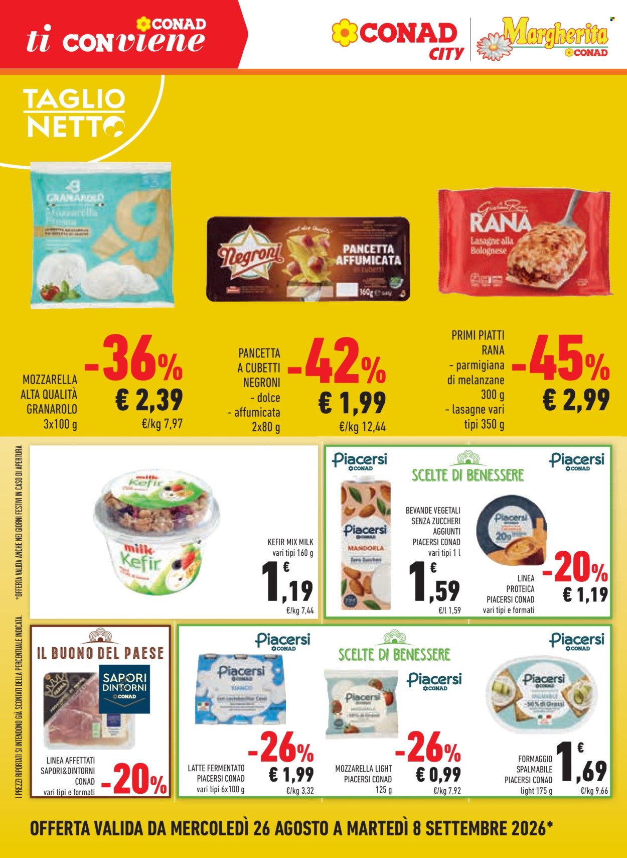Volantino Margherita Conad - 26/8/2026 - 8/9/2026. Pagina 4