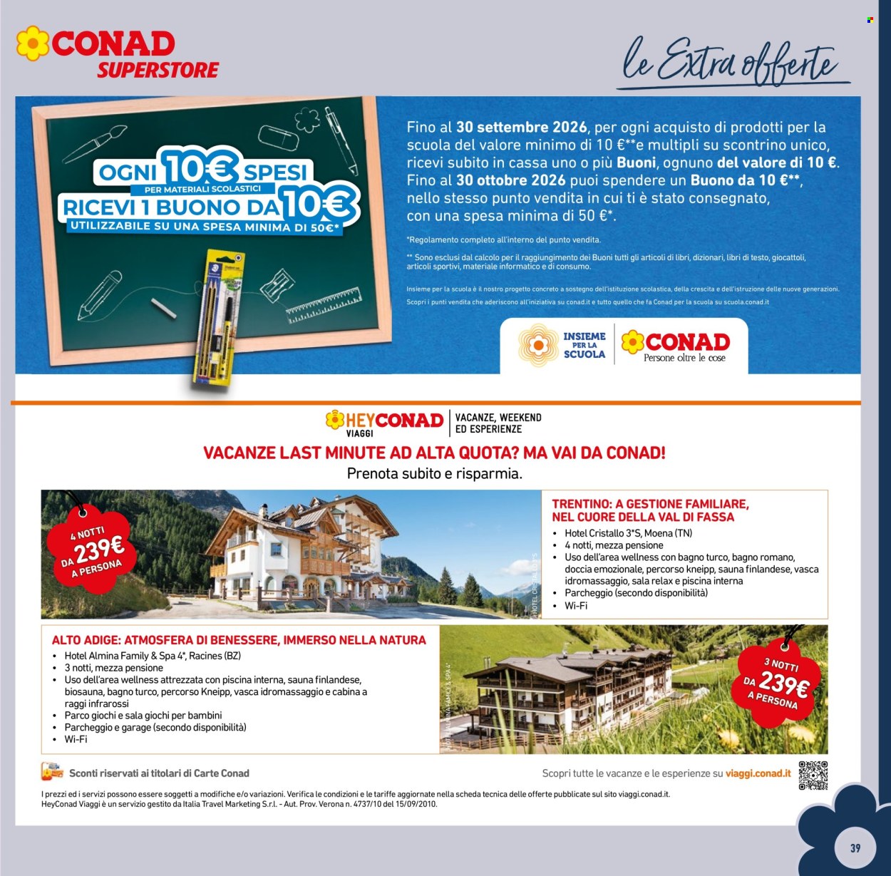 Volantino Conad Superstore - 26/8/2026 - 8/9/2026. Pagina 39