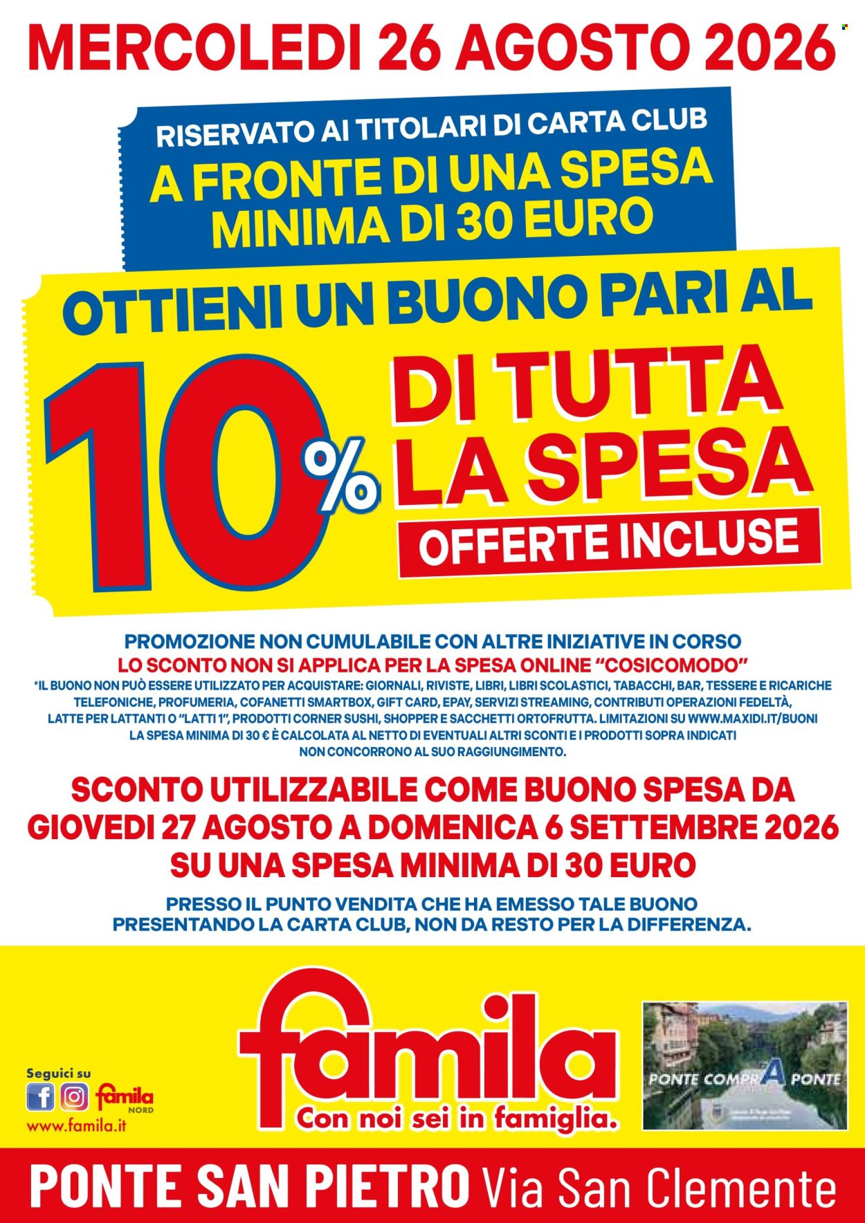Volantino Famila - 26/8/2026 - 26/8/2026. Pagina 2