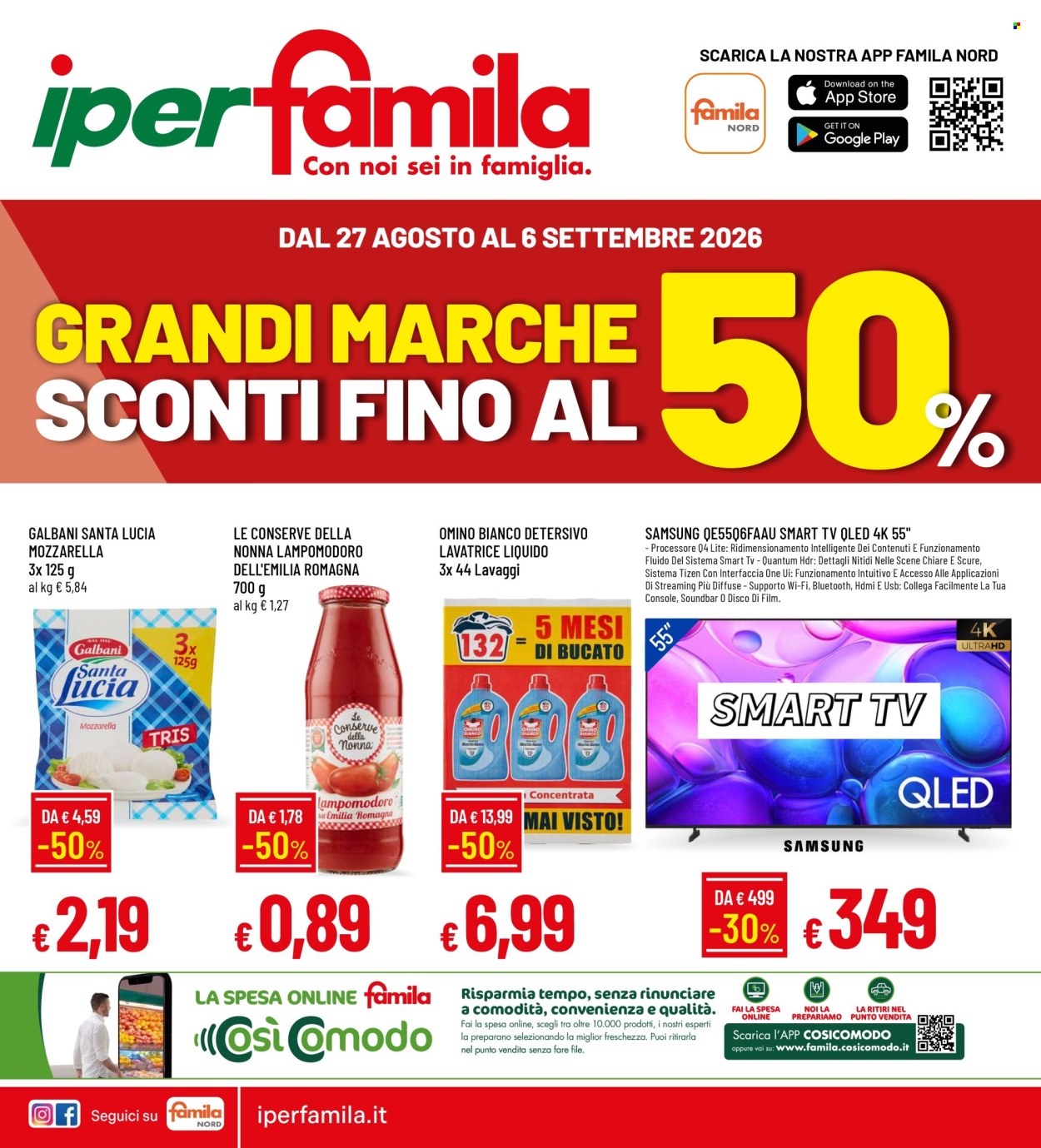 Volantino Famila - 27/8/2026 - 6/9/2026. Pagina 1