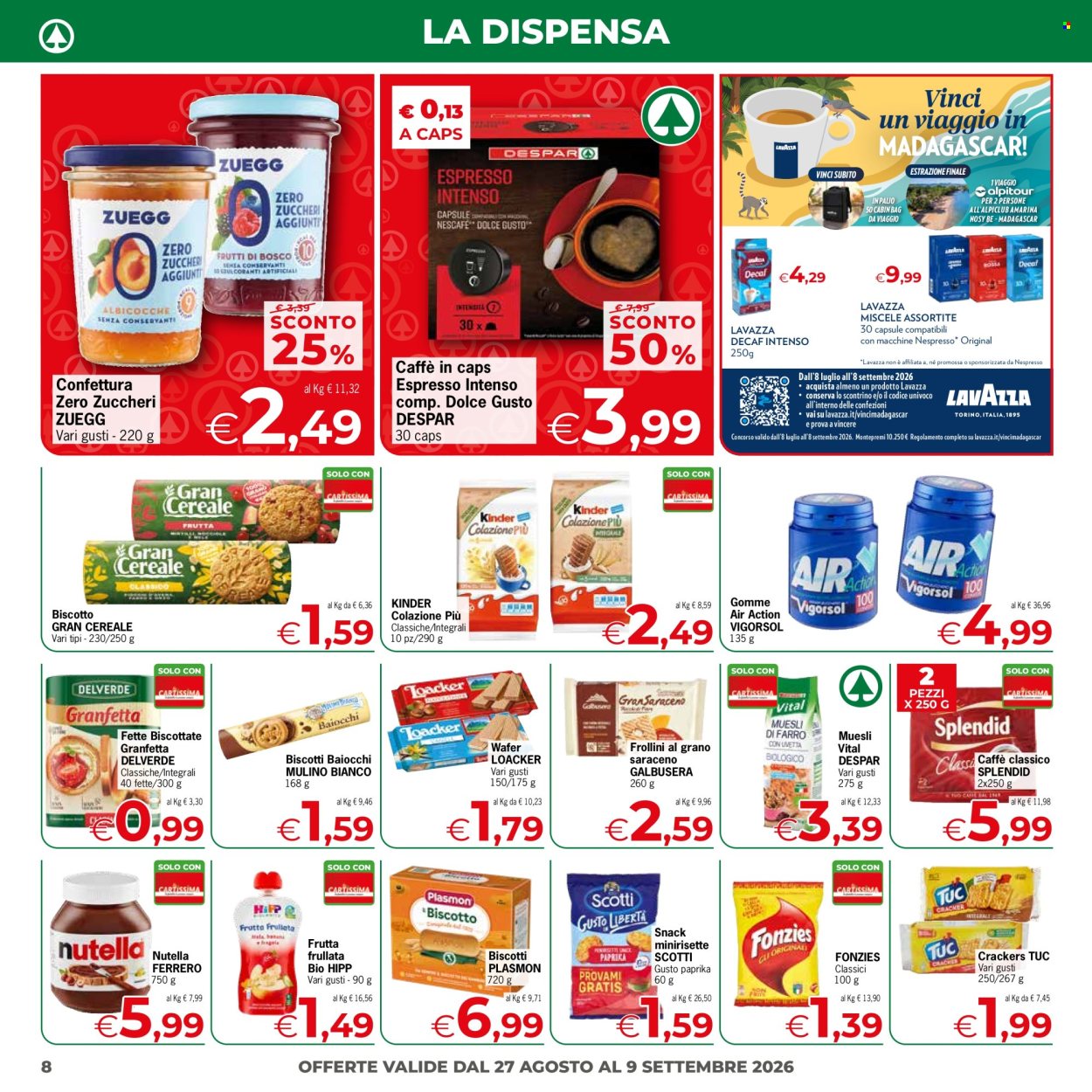 Volantino Despar - 27/8/2026 - 9/9/2026. Pagina 8