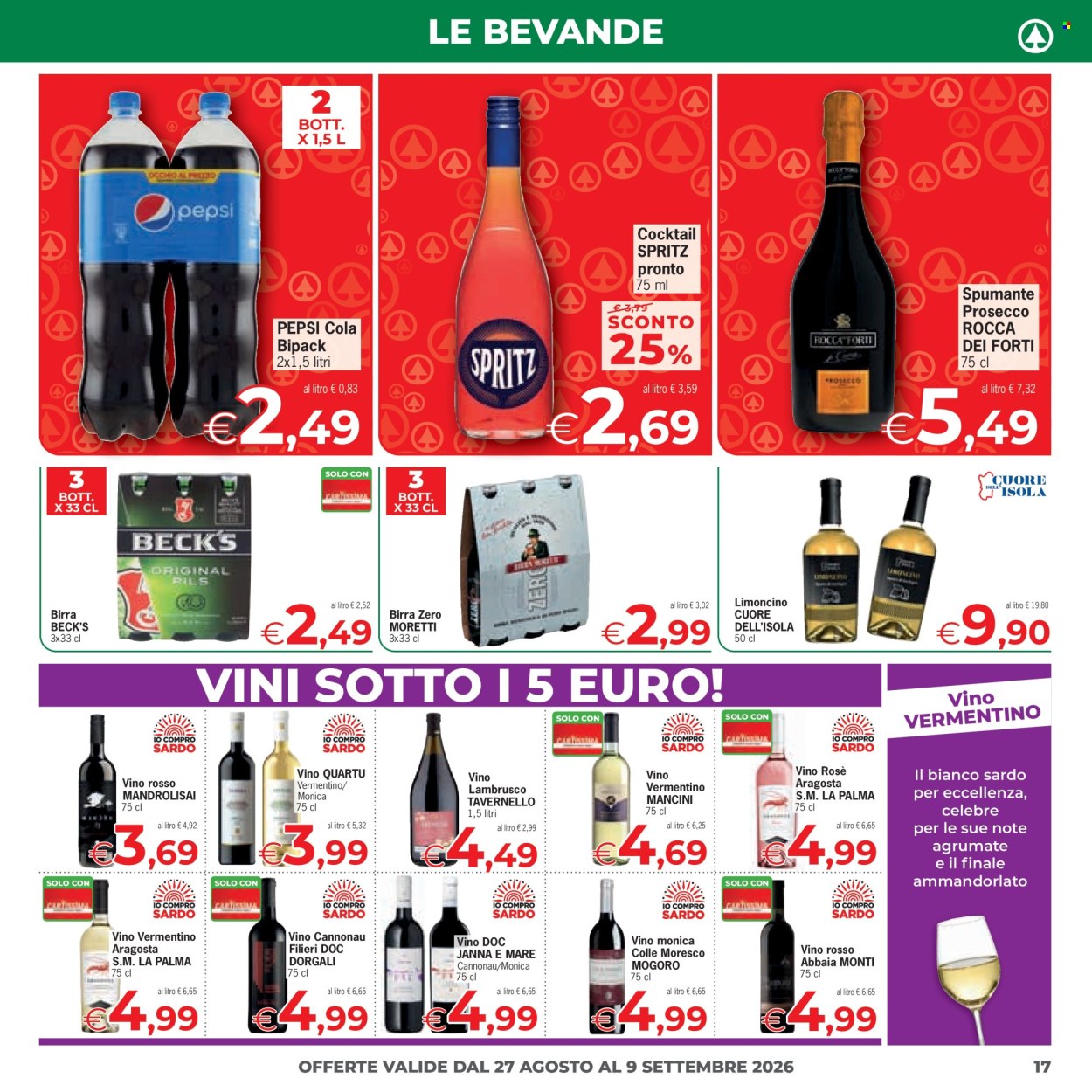 Volantino Eurospar - 27/8/2026 - 9/9/2026. Pagina 17