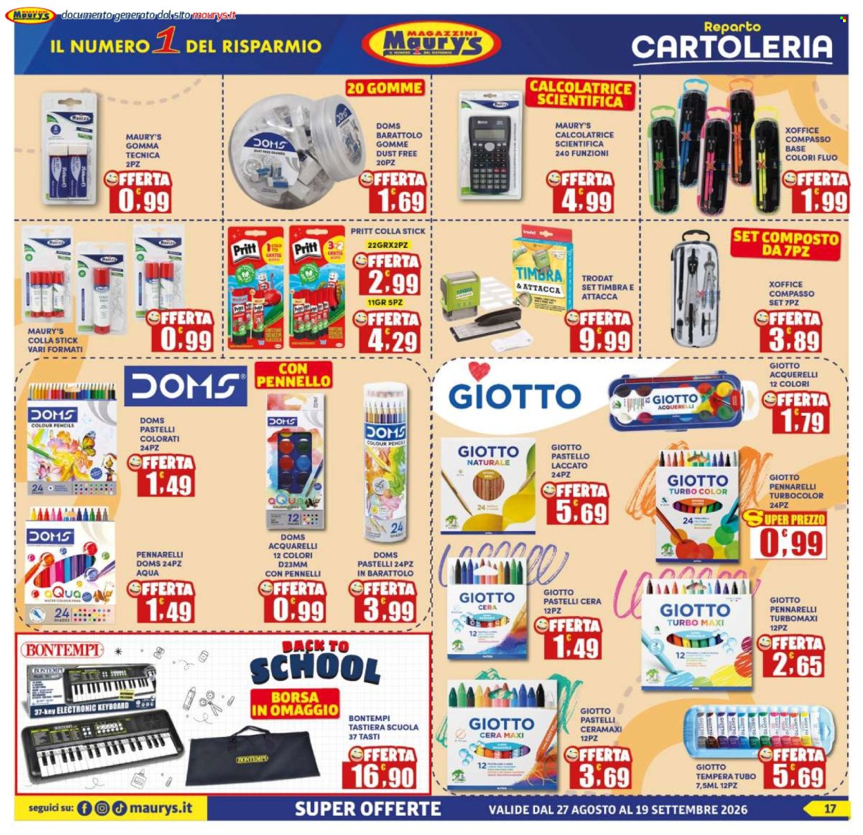 Volantino Maury's - 27/8/2026 - 19/9/2026. Pagina 17