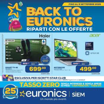 Volantino Euronics - 24/8/2026 - 9/9/2026.