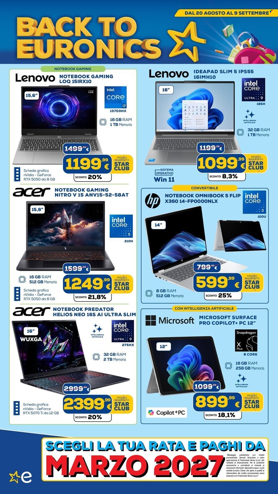 Volantino Euronics - 20/8/2026 - 9/9/2026. Pagina 4