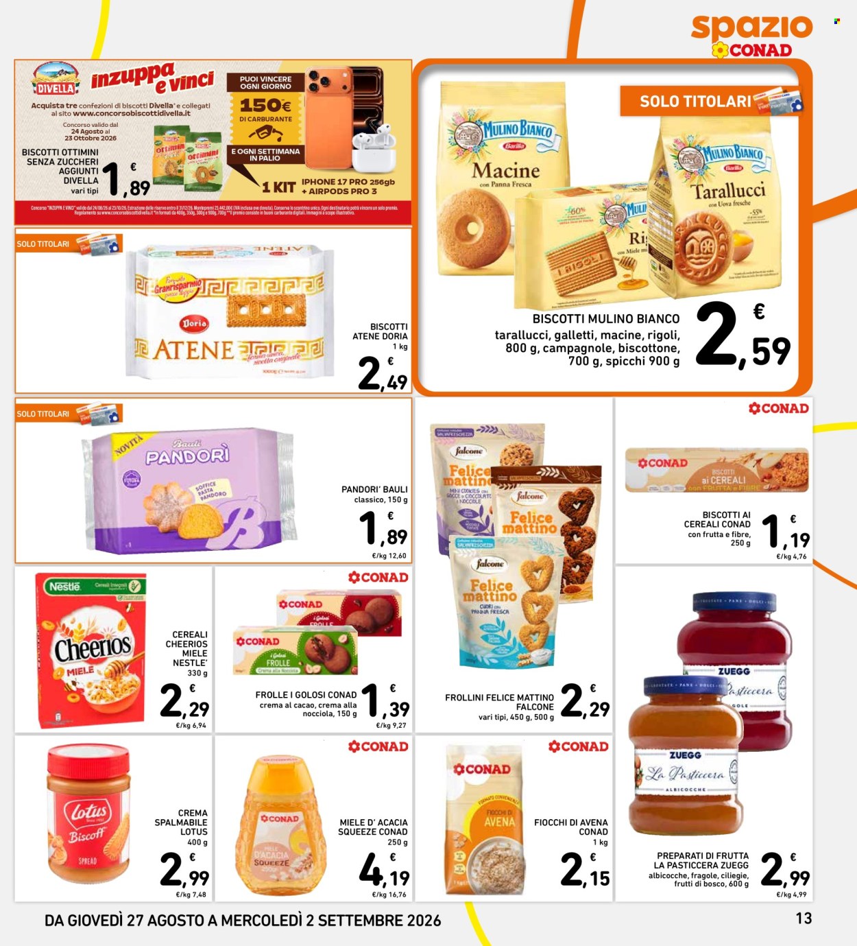 Volantino Spazio Conad - 27/8/2026 - 2/9/2026. Pagina 13