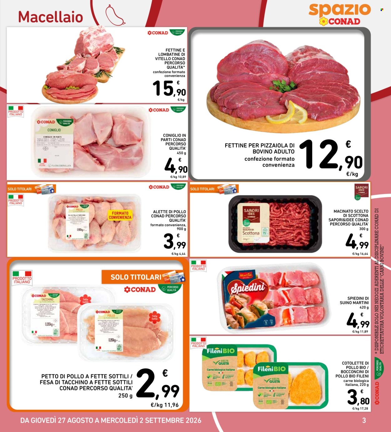 Volantino Spazio Conad - 27/8/2026 - 2/9/2026. Pagina 3
