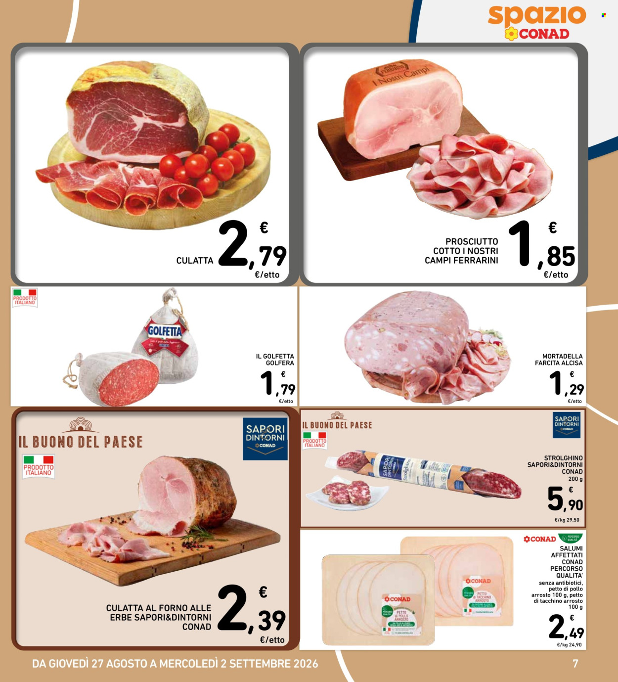 Volantino Spazio Conad - 27/8/2026 - 2/9/2026. Pagina 7
