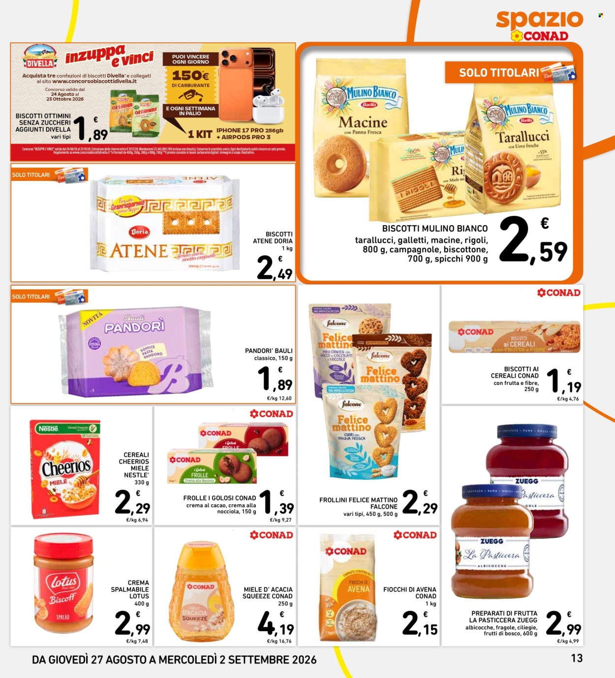 Volantino Spazio Conad - 27/8/2026 - 2/9/2026. Pagina 13