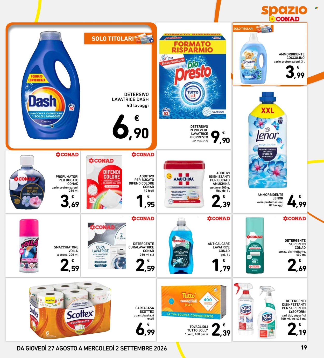 Volantino Spazio Conad - 27/8/2026 - 2/9/2026. Pagina 19