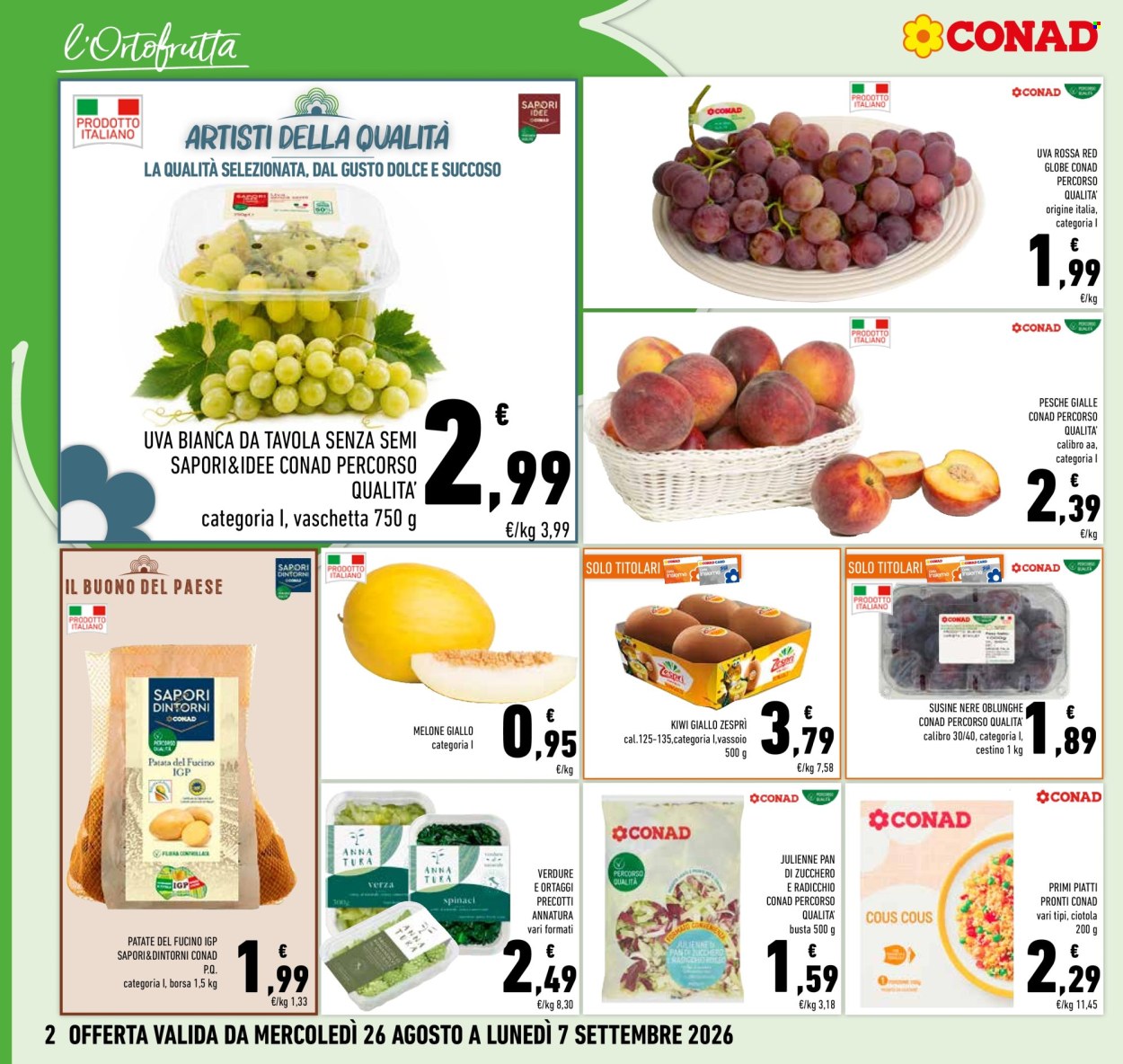 Volantino Conad - 26/8/2026 - 7/9/2026. Pagina 2