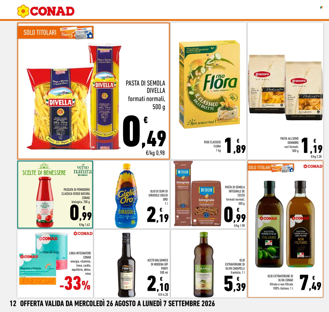 Volantino Conad - 26/8/2026 - 7/9/2026. Pagina 12