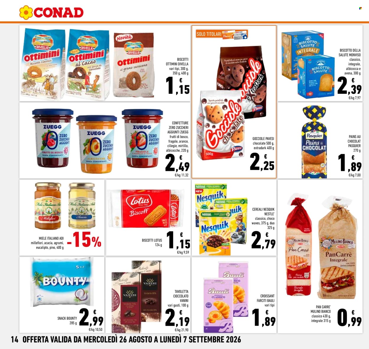Volantino Conad - 26/8/2026 - 7/9/2026. Pagina 14