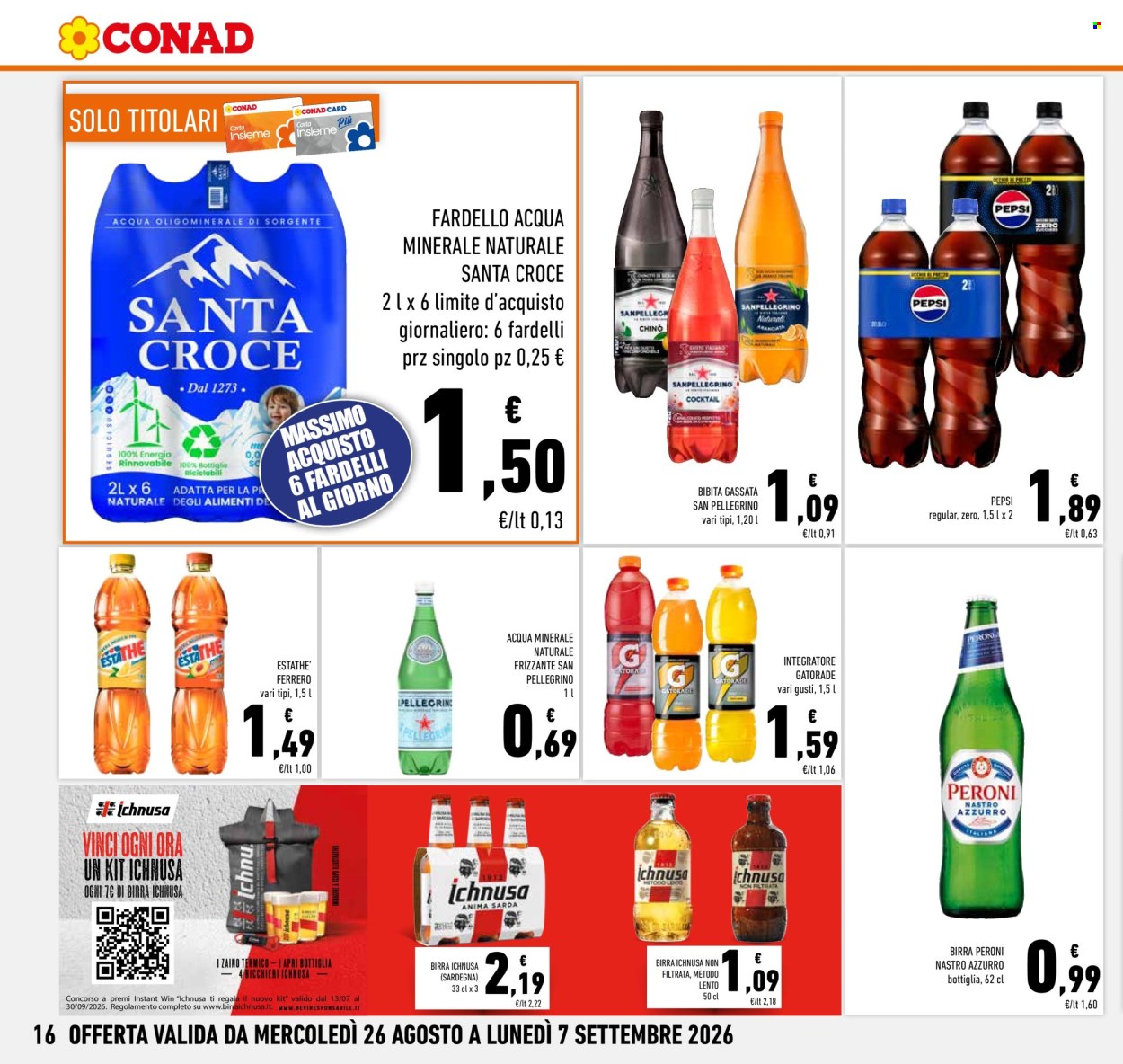 Volantino Conad - 26/8/2026 - 7/9/2026. Pagina 16