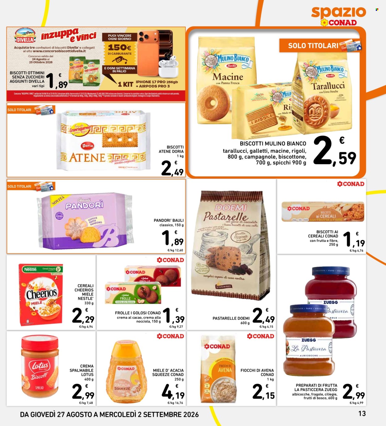 Volantino Spazio Conad - 27/8/2026 - 2/9/2026. Pagina 13