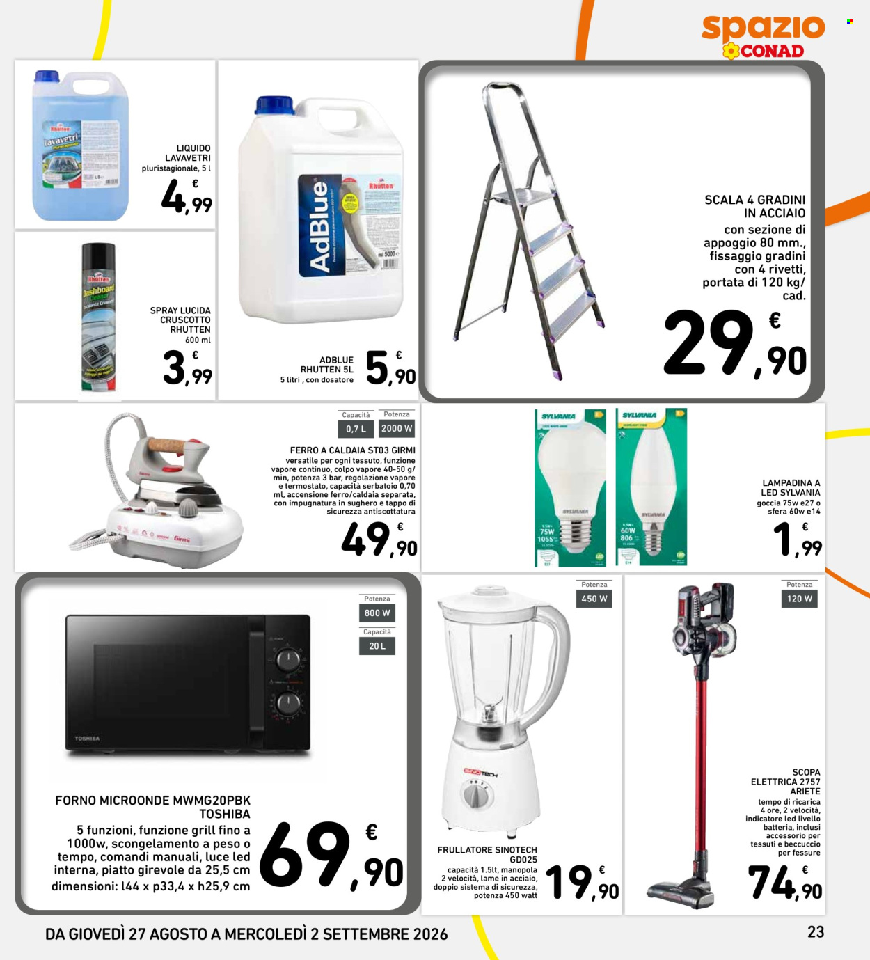 Volantino Spazio Conad - 27/8/2026 - 2/9/2026. Pagina 23