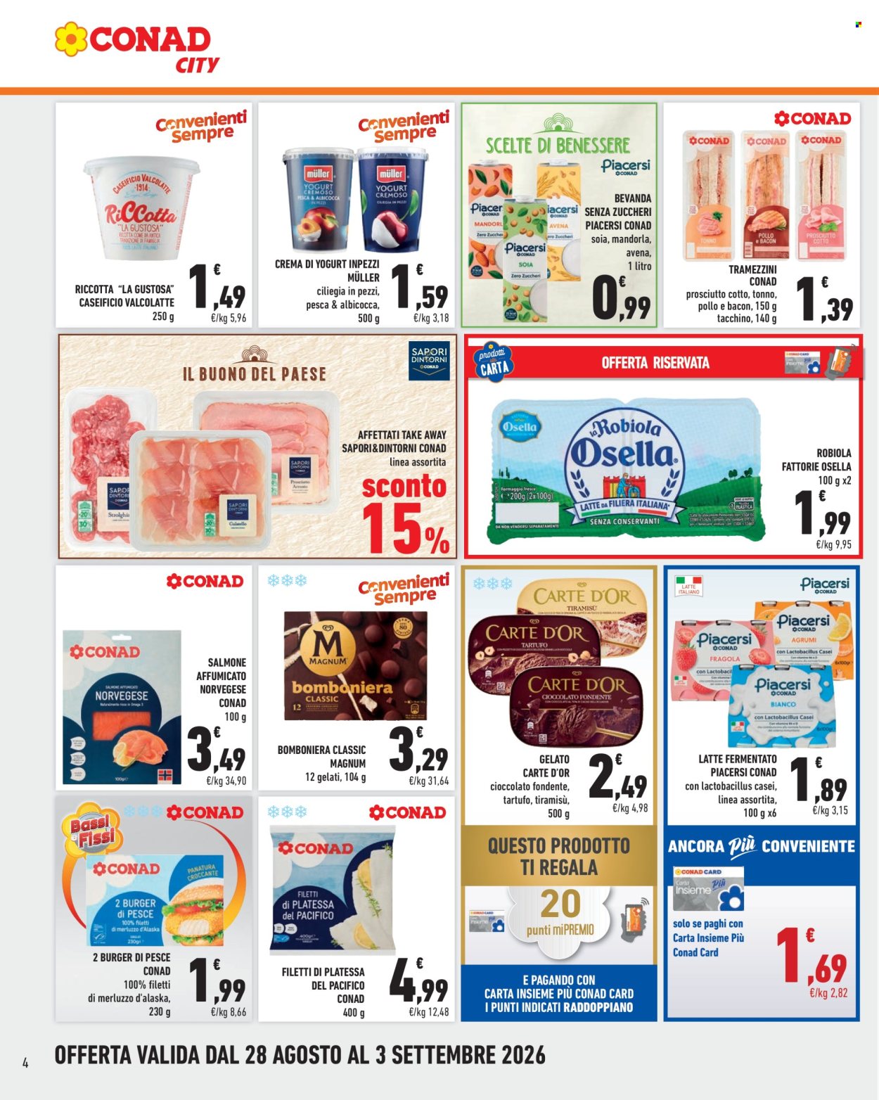 Volantino Conad City - 28/8/2026 - 3/9/2026. Pagina 4