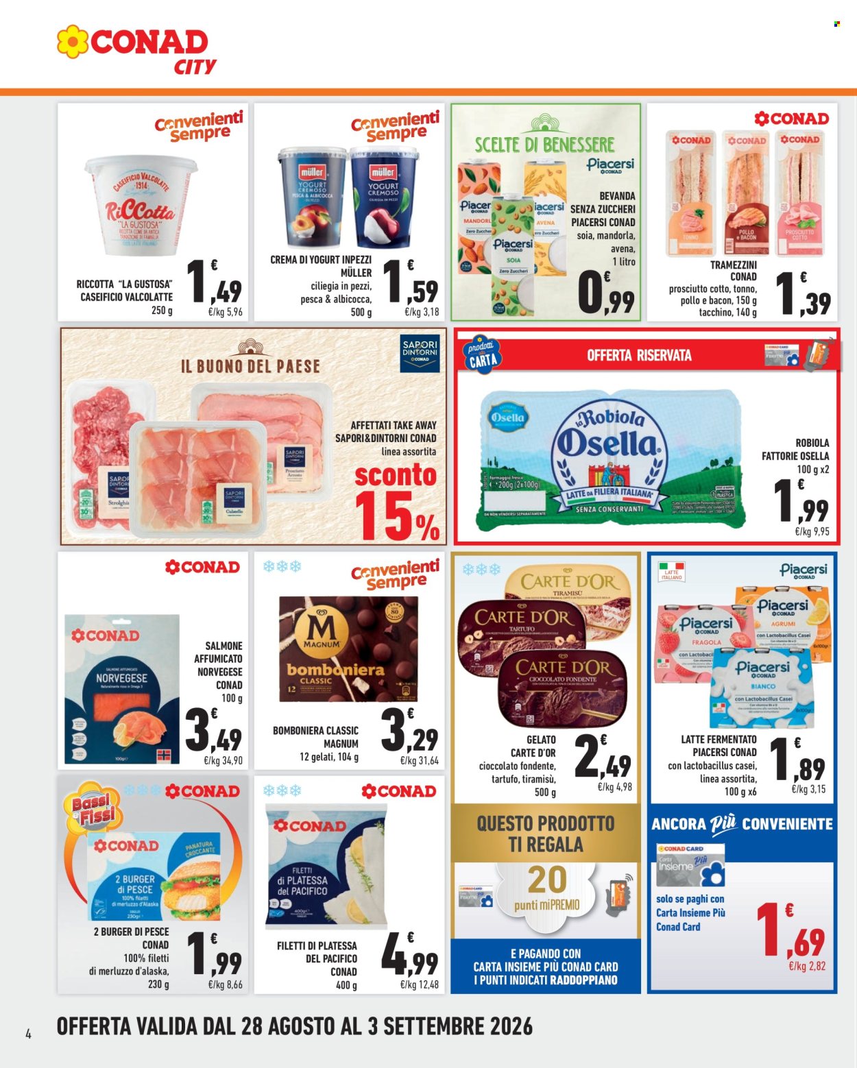 Volantino Conad City - 28/8/2026 - 3/9/2026. Pagina 4
