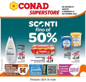 Volantino Conad Superstore - 27/8/2026 - 6/9/2026.