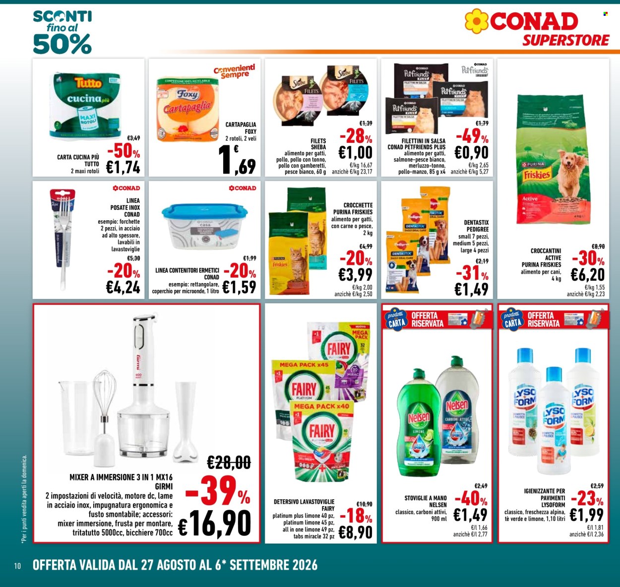Volantino Conad Superstore - 27/8/2026 - 6/9/2026. Pagina 10
