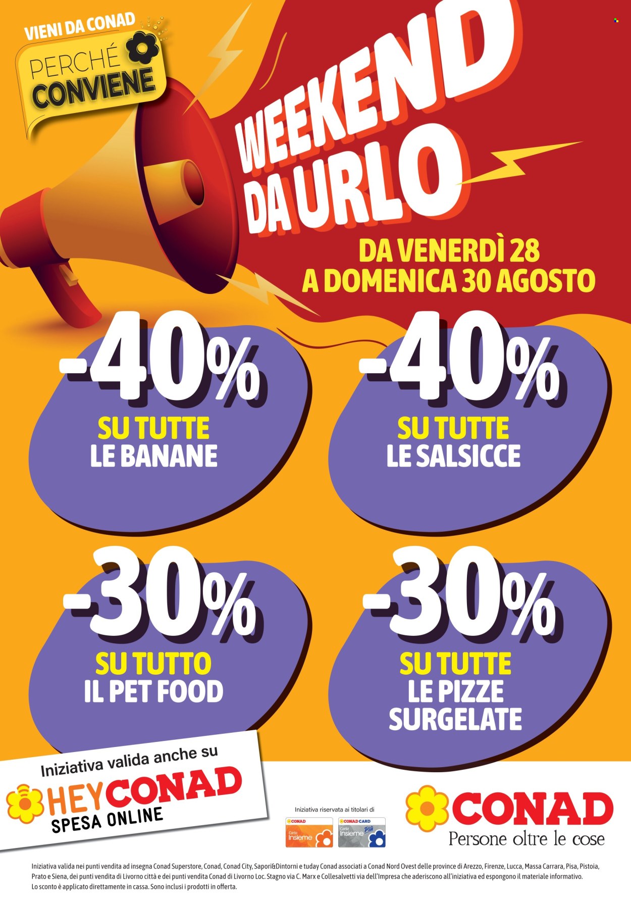 Volantino Conad - 28/8/2026 - 30/8/2026. Pagina 1