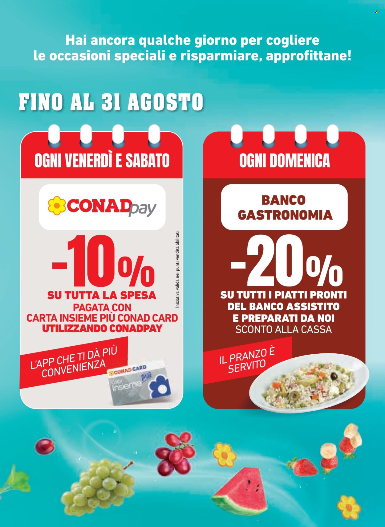 Volantino Margherita Conad - 26/8/2026 - 8/9/2026. Pagina 3