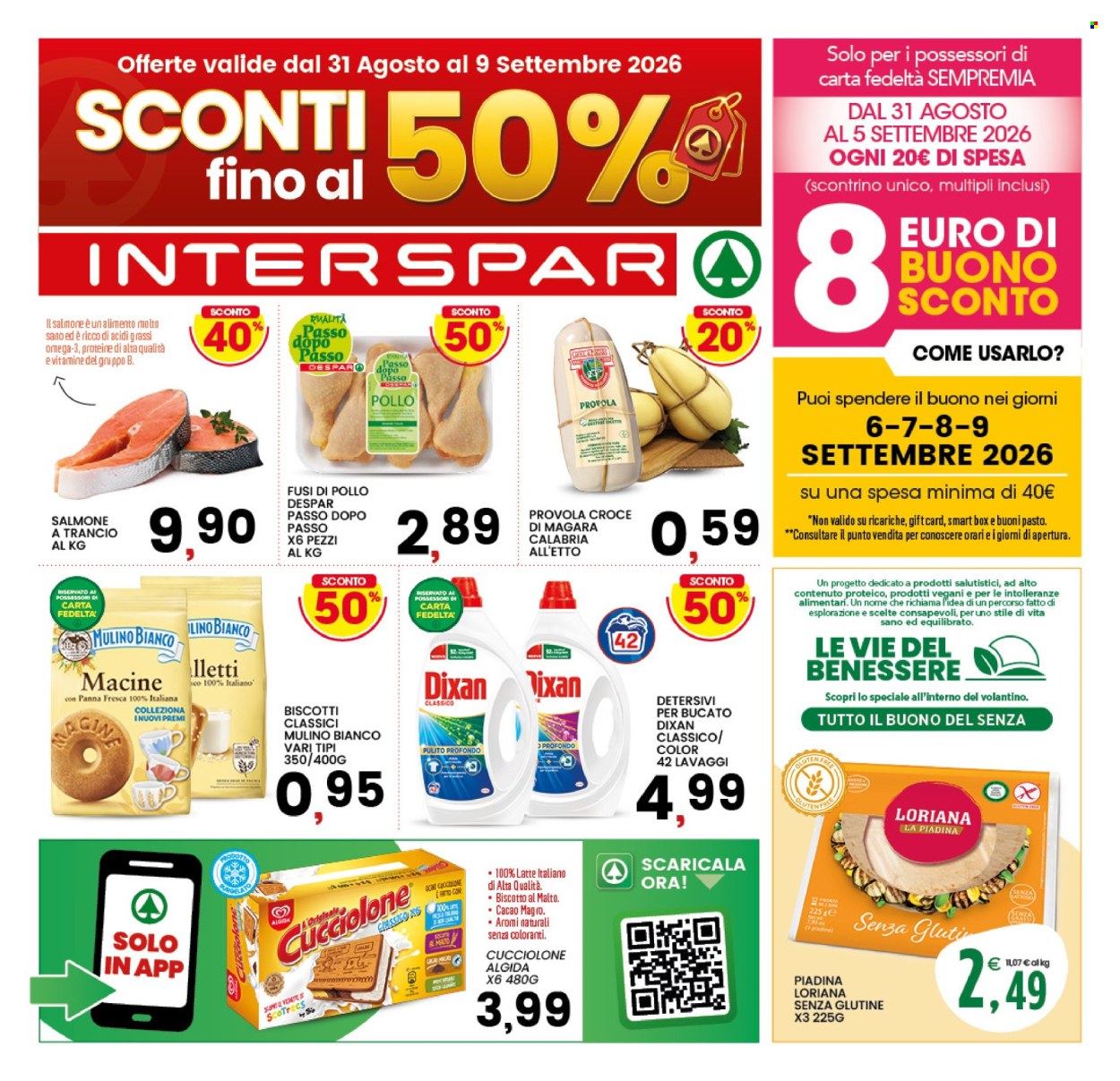 Volantino Interspar - 31/8/2026 - 9/9/2026. Pagina 1