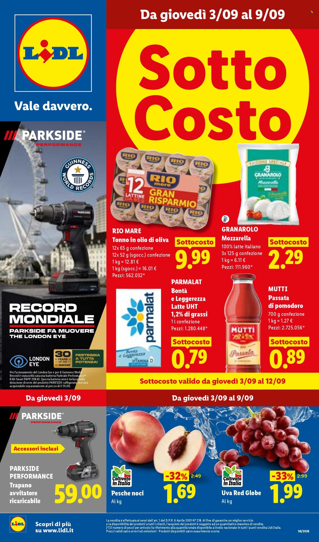 Volantino Lidl - 3/9/2026 - 9/9/2026. Pagina 1