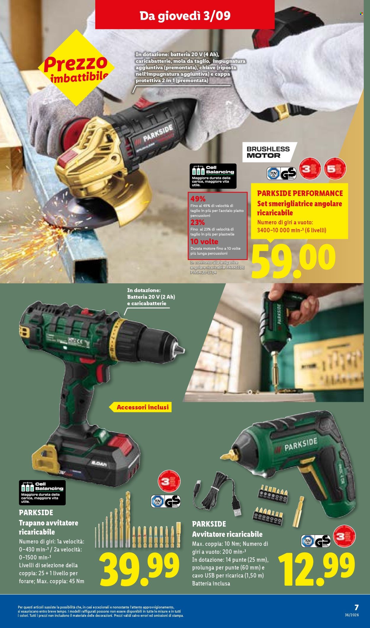 Volantino Lidl - 3/9/2026 - 9/9/2026. Pagina 7