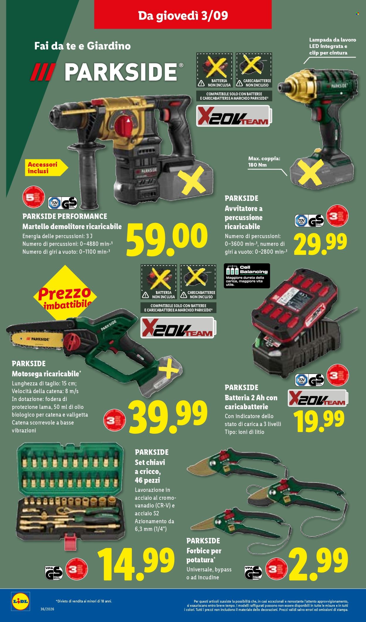 Volantino Lidl - 3/9/2026 - 9/9/2026. Pagina 8