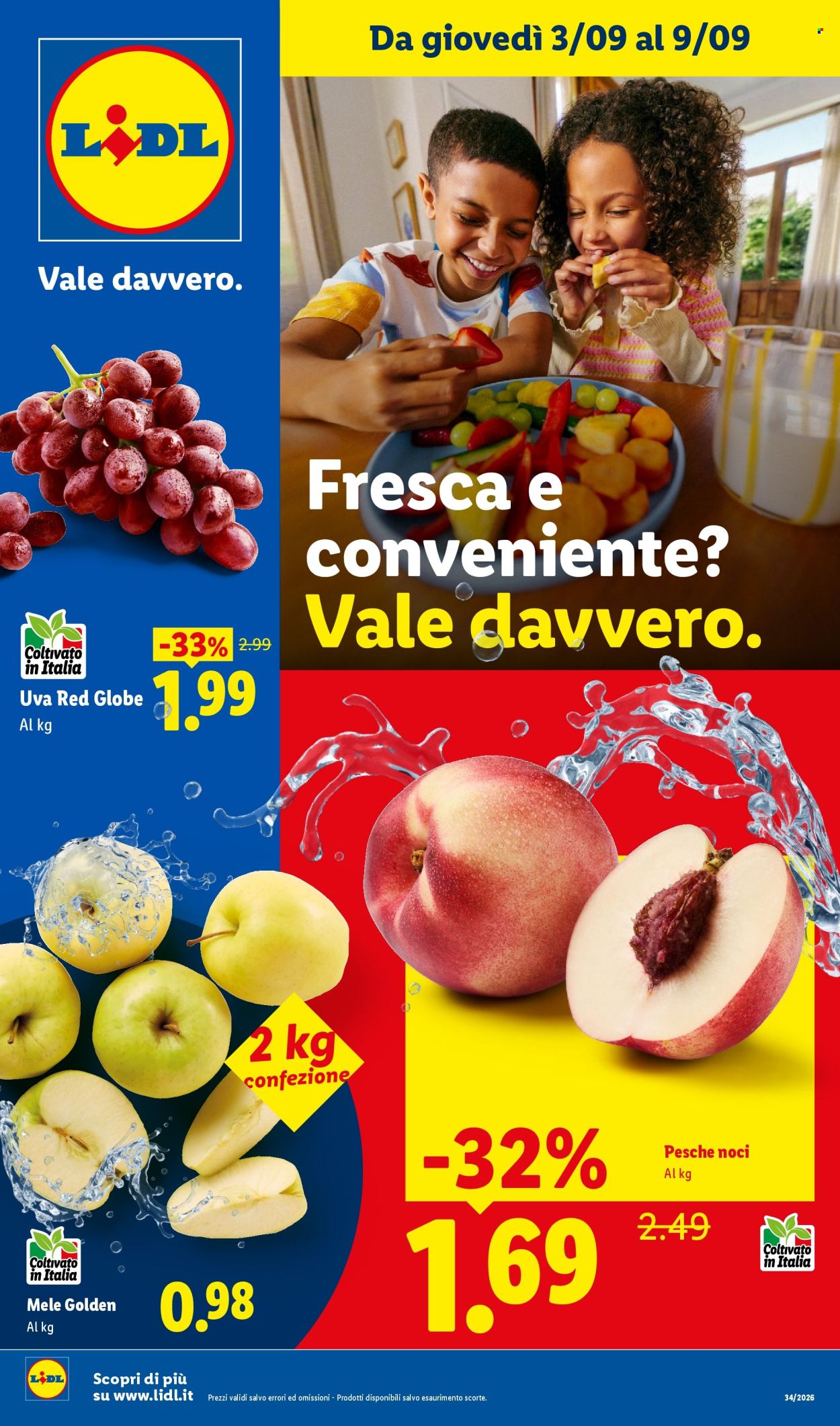 Volantino Lidl - 3/9/2026 - 9/9/2026. Pagina 1