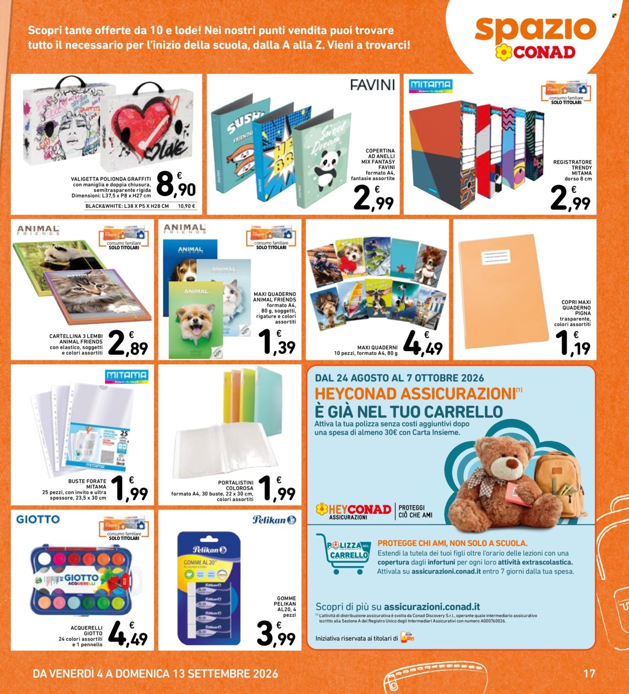 Volantino Conad - 4/9/2026 - 13/9/2026. Pagina 17