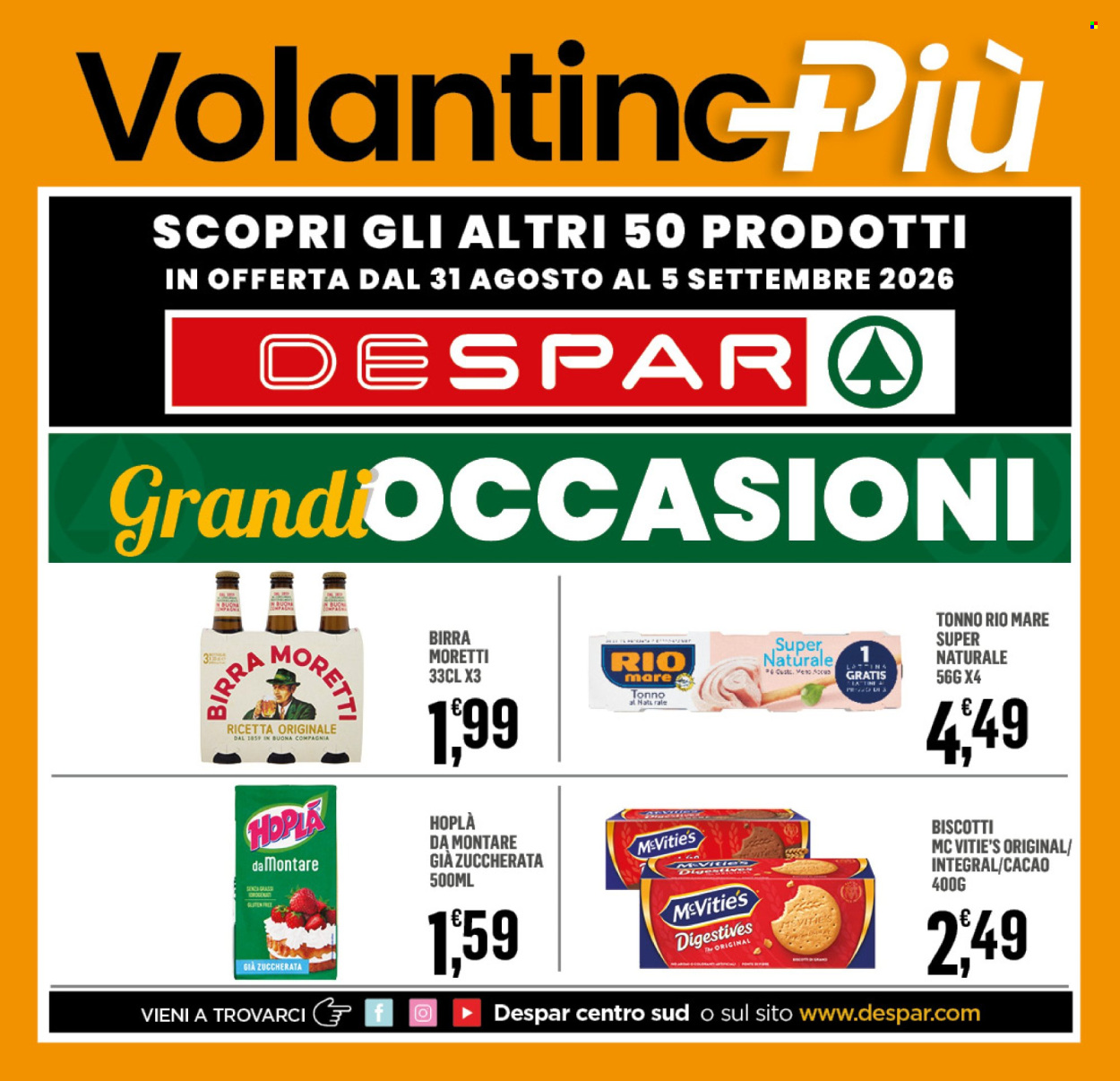 Volantino Despar - 31/8/2026 - 5/9/2026. Pagina 16