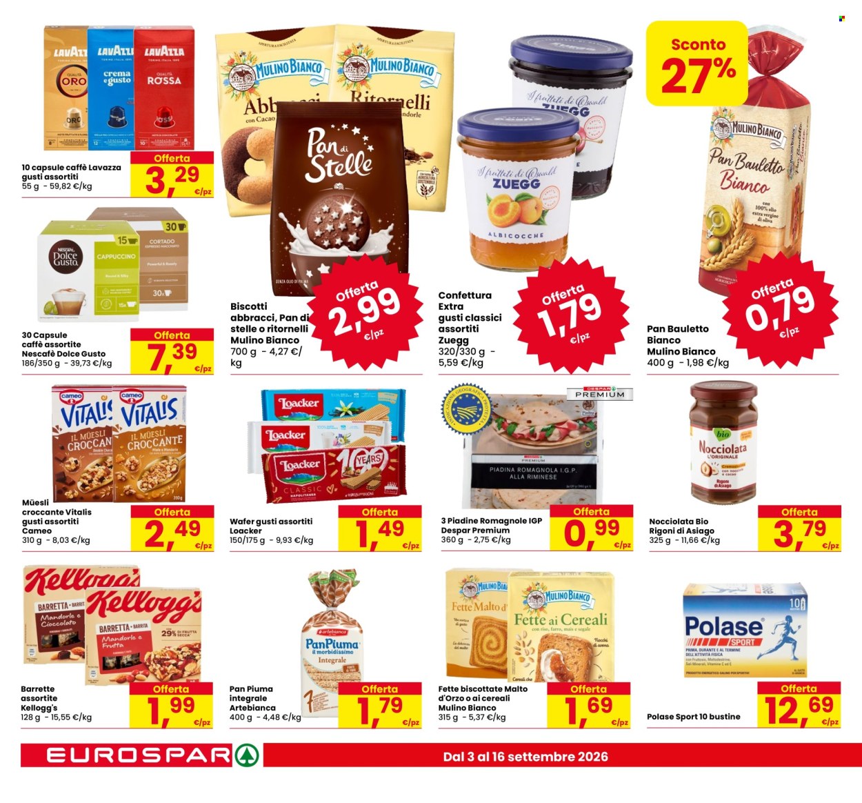 Volantino Eurospar - 3/9/2026 - 16/9/2026. Pagina 14