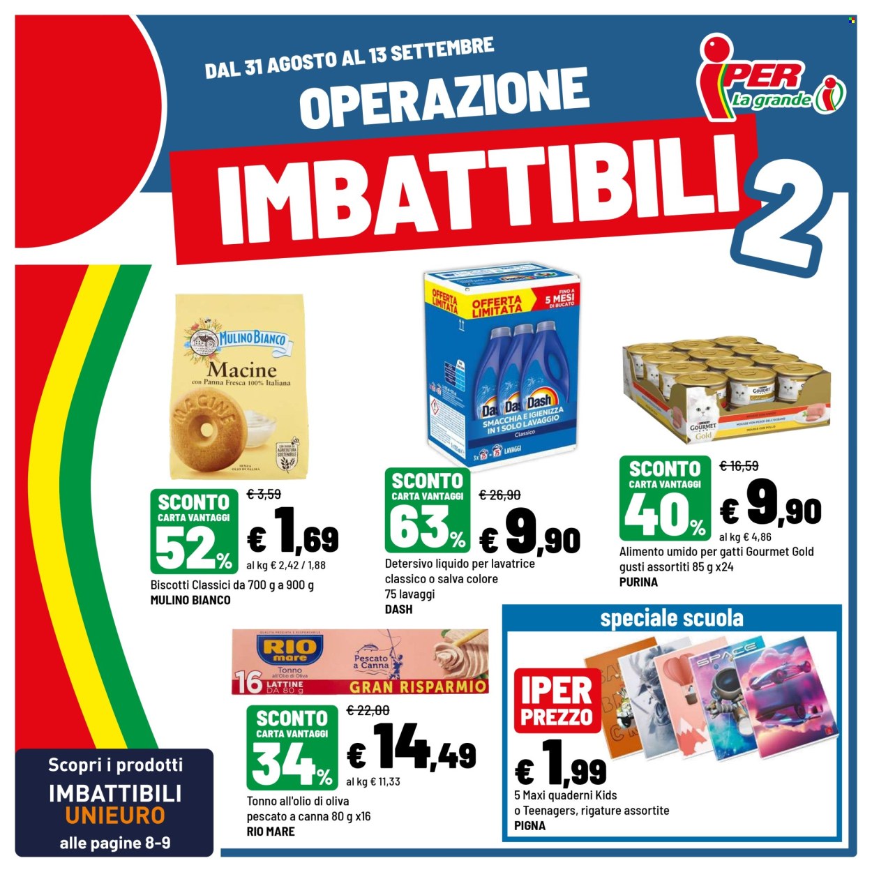 Volantino Iper, La grande i - 31/8/2026 - 13/9/2026. Pagina 1