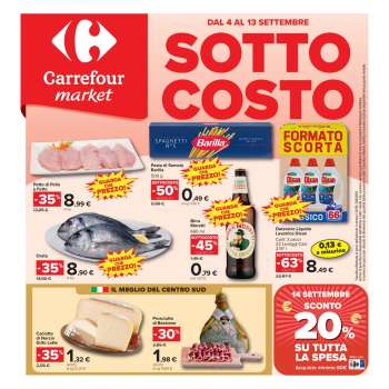 Volantino Carrefour - 4/9/2026 - 13/9/2026.