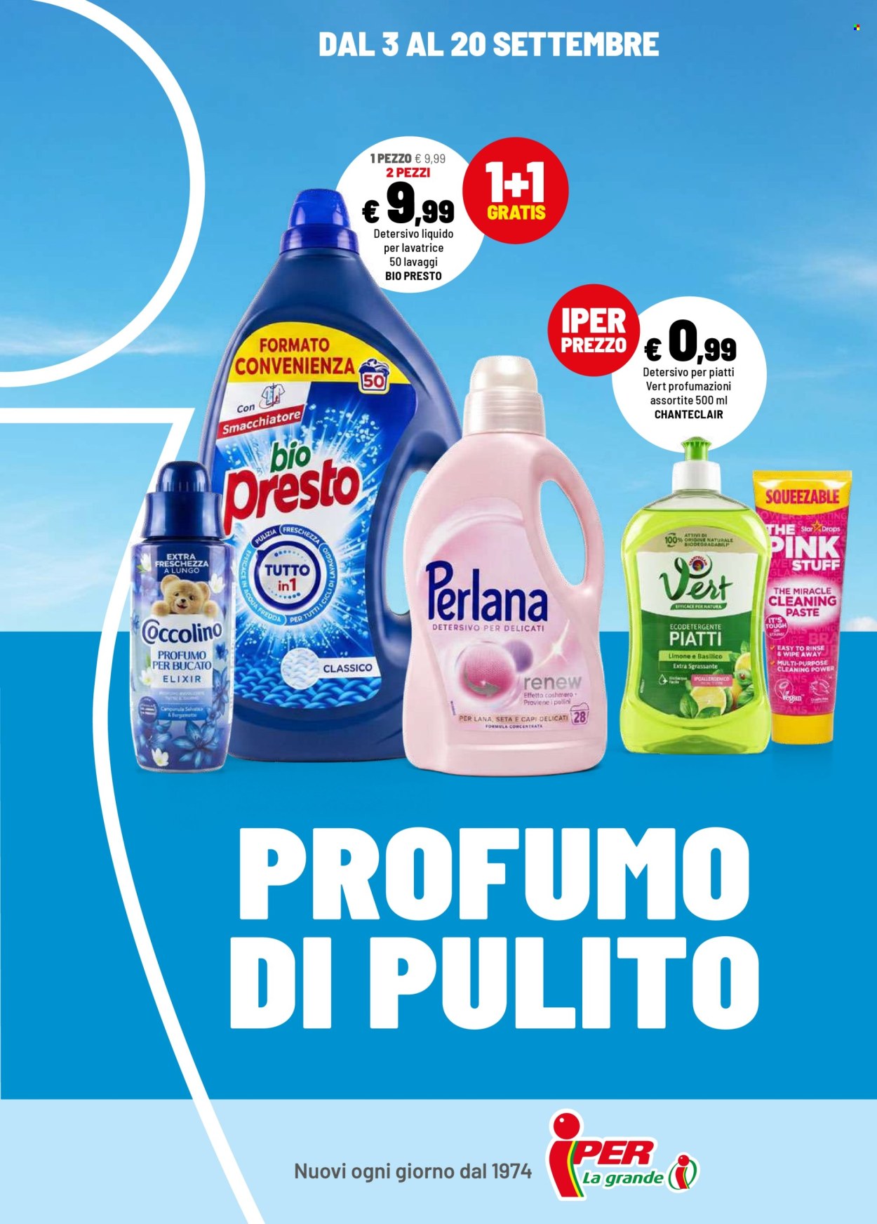 Volantino Iper, La grande i - 3/9/2026 - 20/9/2026. Pagina 1