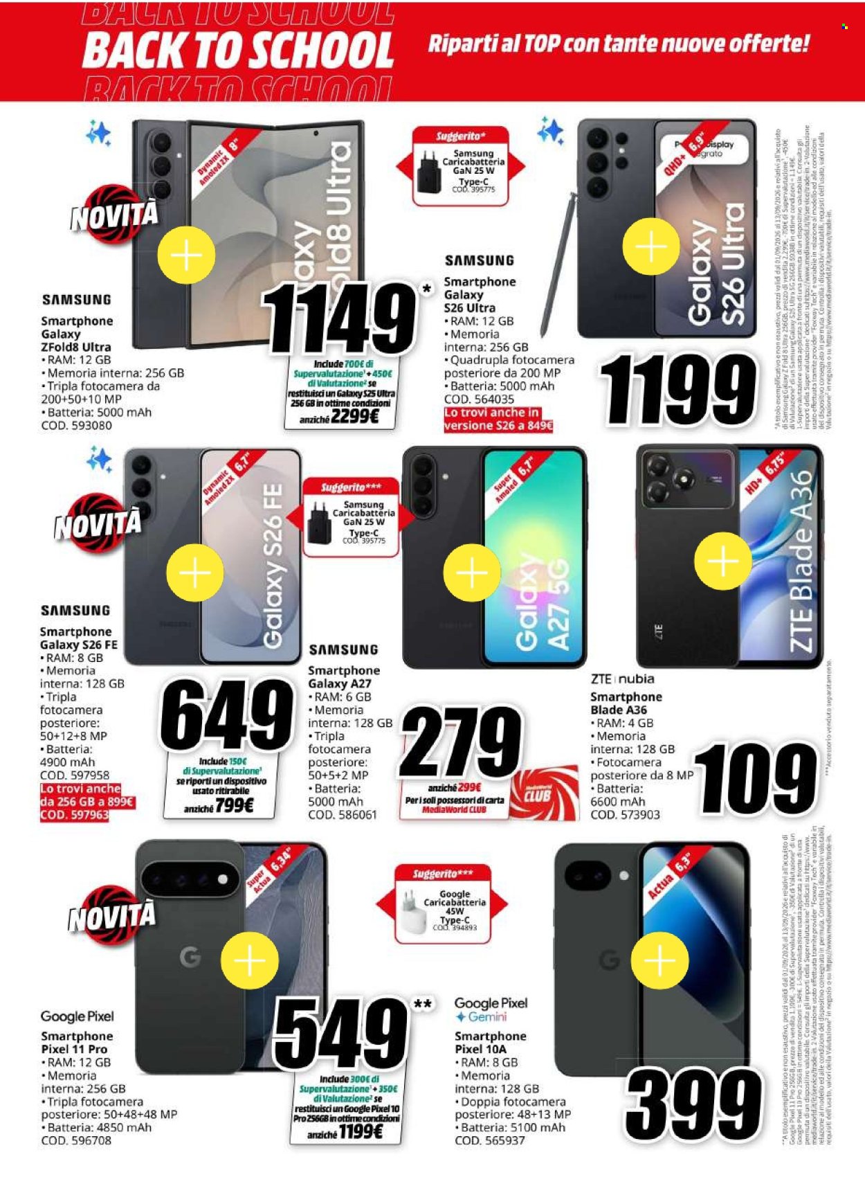 Volantino MediaWorld - 1/9/2026 - 13/9/2026. Pagina 20