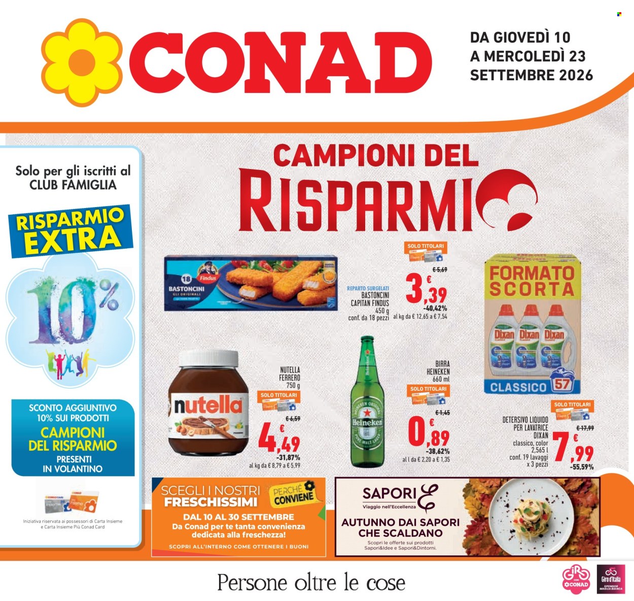 Volantino Conad - 10/9/2026 - 23/9/2026. Pagina 1