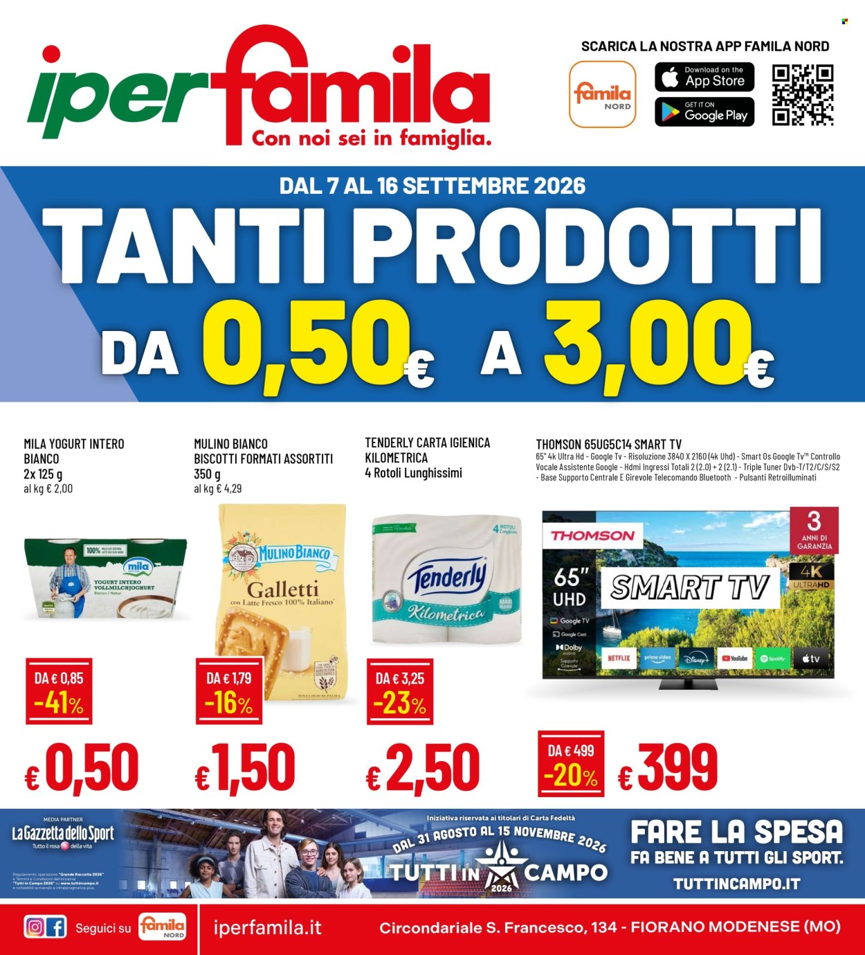 Volantino Famila - 7/9/2026 - 16/9/2026. Pagina 1