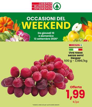 Volantino Interspar - 10/9/2026 - 13/9/2026.