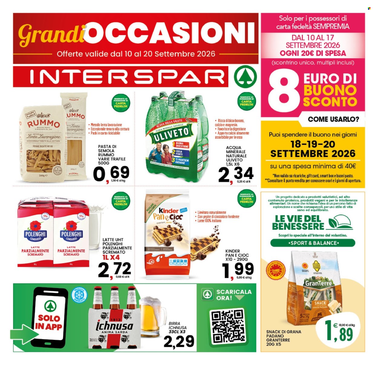 Volantino Interspar - 10/9/2026 - 20/9/2026. Pagina 1