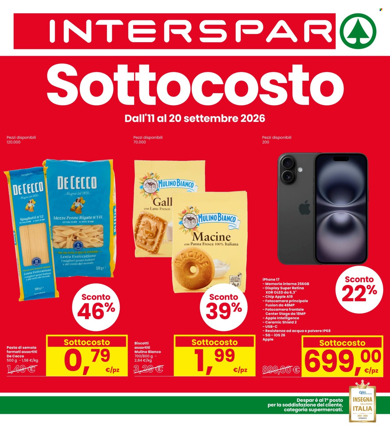 Volantino Interspar - 11/9/2026 - 23/9/2026. Pagina 1