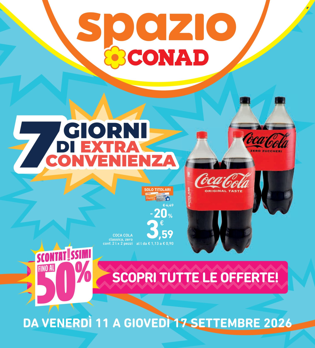 Volantino Spazio Conad - 11/9/2026 - 17/9/2026. Pagina 1