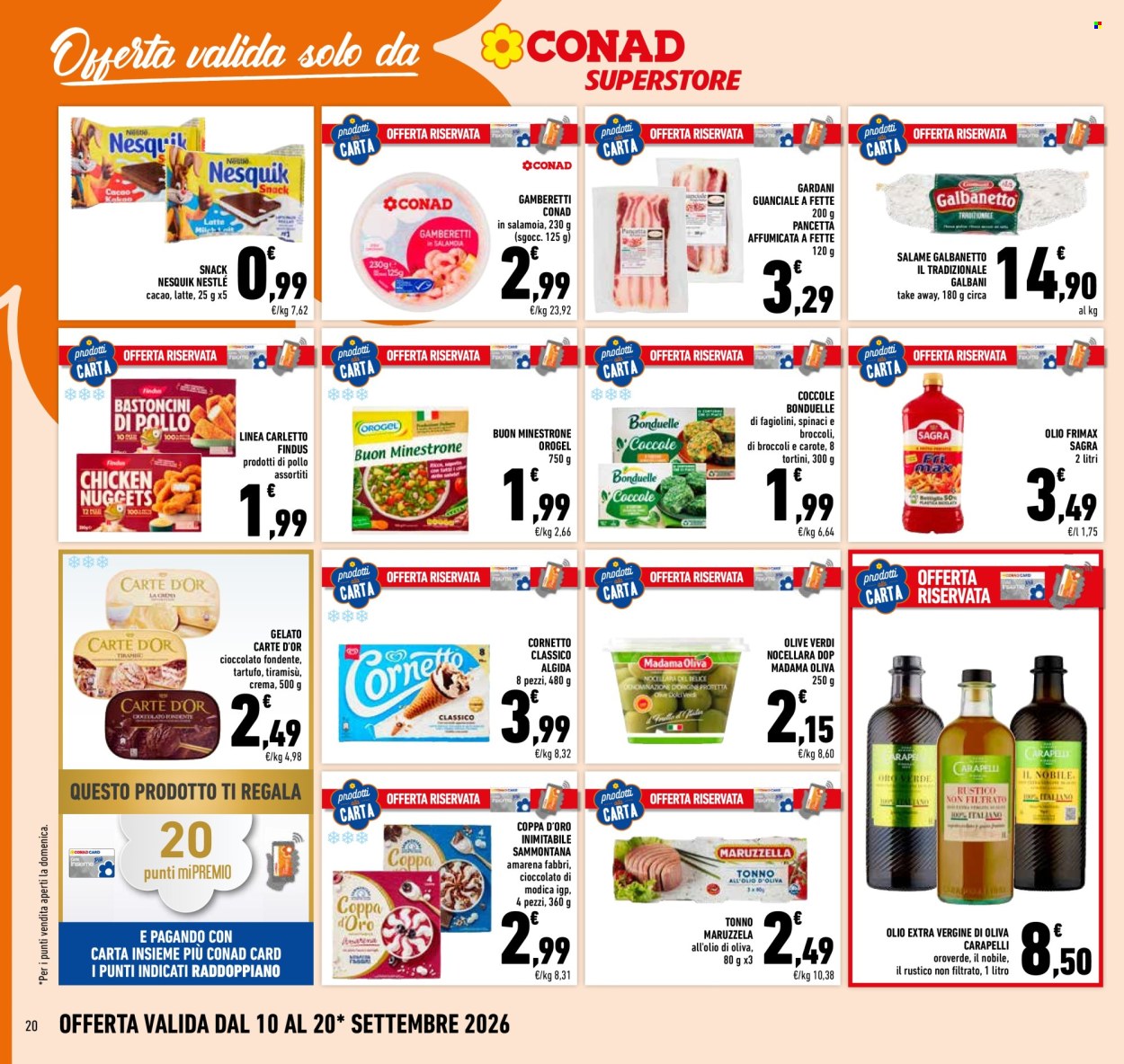 Volantino Conad Superstore - 10/9/2026 - 20/9/2026. Pagina 20