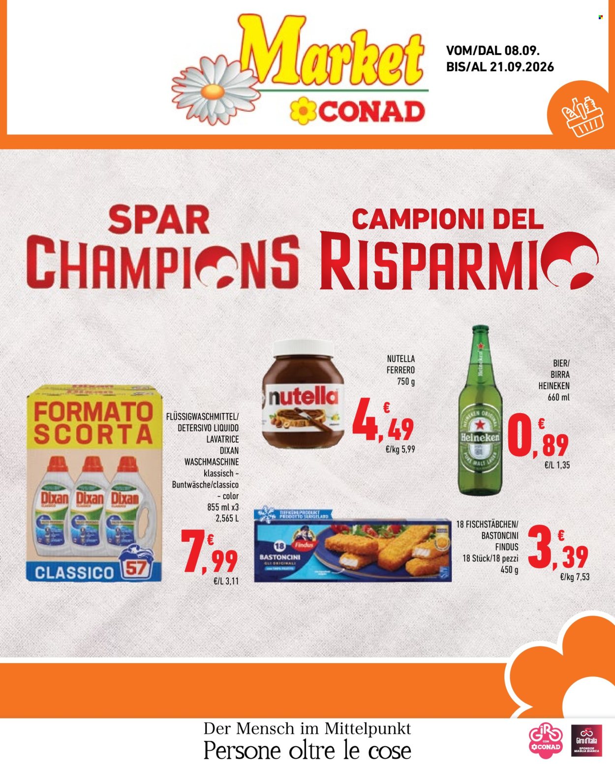Volantino Market Conad - 8/9/2026 - 21/9/2026. Pagina 1