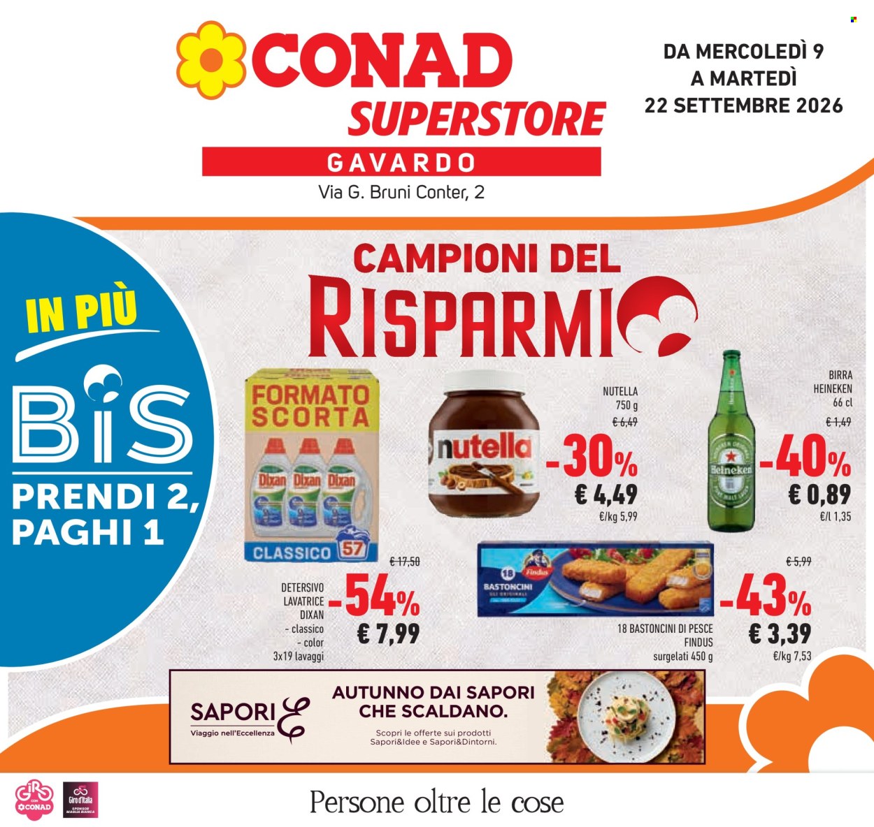 Volantino Conad Superstore - 23/9/2026 - 6/10/2026. Pagina 1