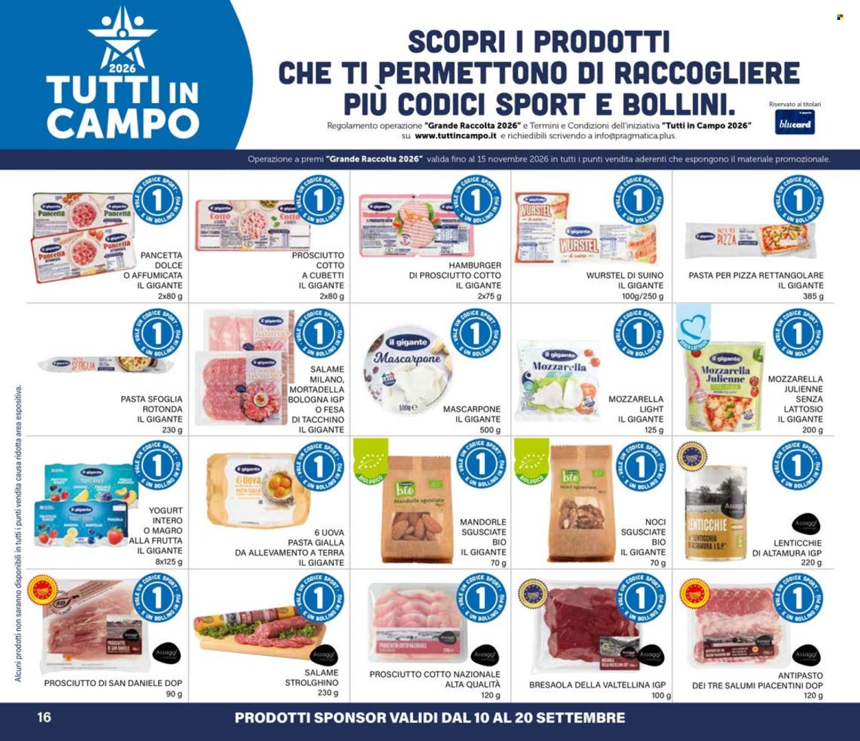 Volantino Il Gigante - 10/9/2026 - 20/9/2026. Pagina 16
