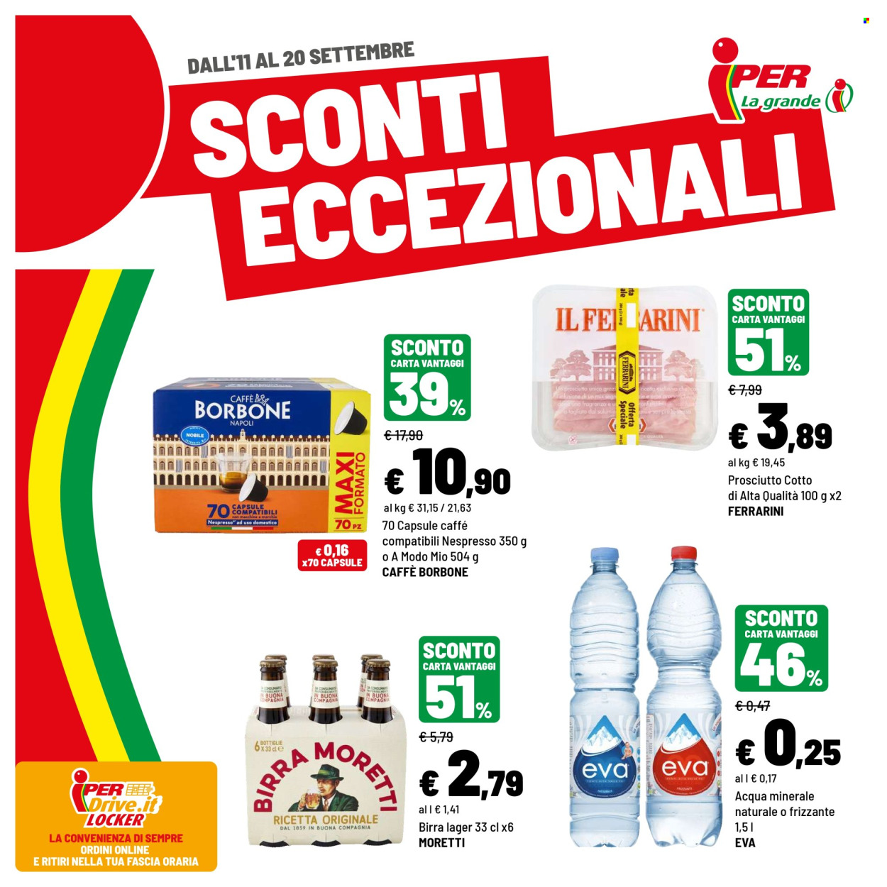 Volantino Iper, La grande i - 11/9/2026 - 20/9/2026. Pagina 1